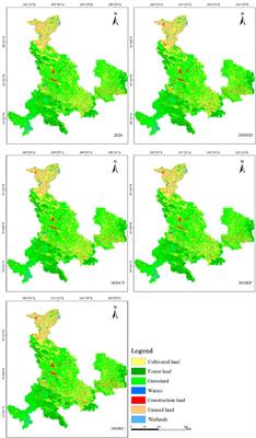 Simulation and multi-scenario prediction of land-use change in the Gansu section of the Yellow River Basin, China